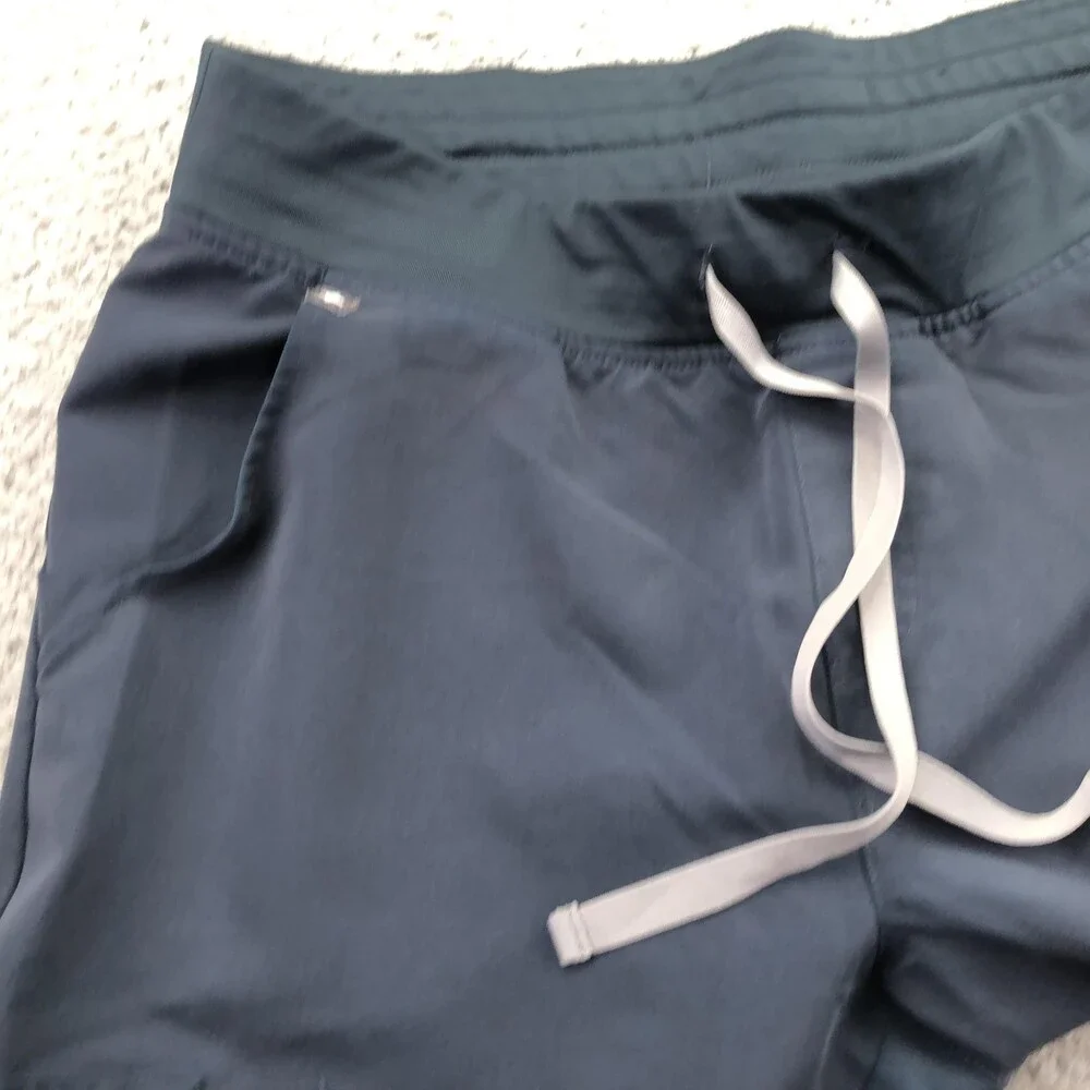 FIGS Scrub Jogger Pants Womens Large Blue Zamora Technical Cargo Medical